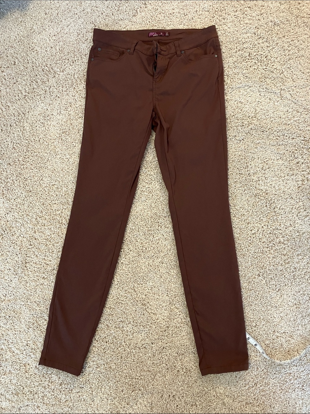 Prana Women's Nylon Slim Pants in Rich Maroon